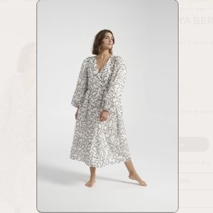 STINE GOYA Black and White Midi Dress
